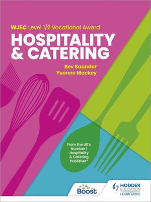 cover image of WJEC Level 1/2 Vocational Award in Hospitality and Catering